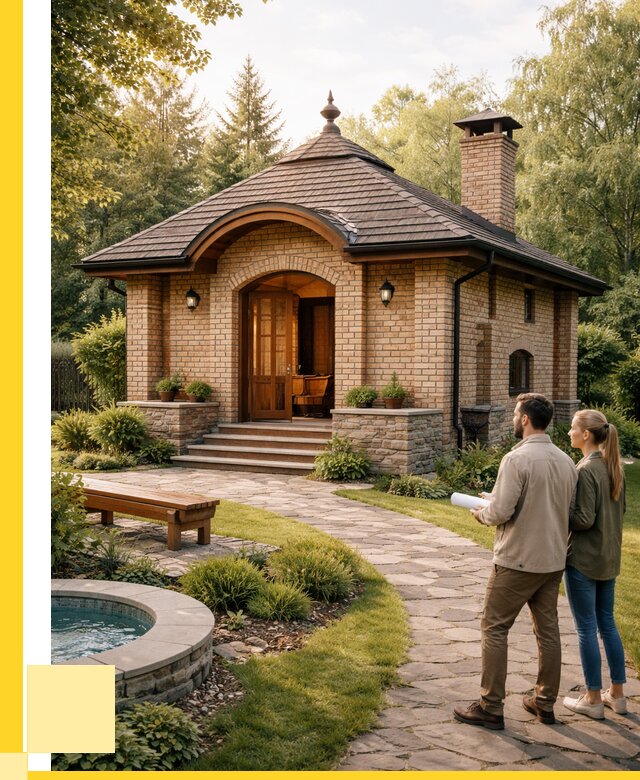 Проект кирпичной бани в Климовске от 30384 р. | ЭриданКлс