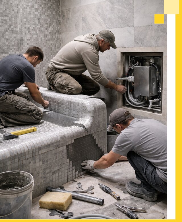 Проекты хамамов под ключ в Климовске и дизайн и строительство