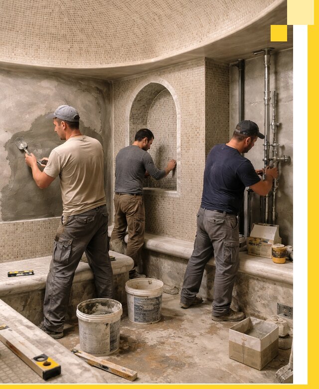 Профессиональный монтаж хамамов под ключ в Климовске с гарантией