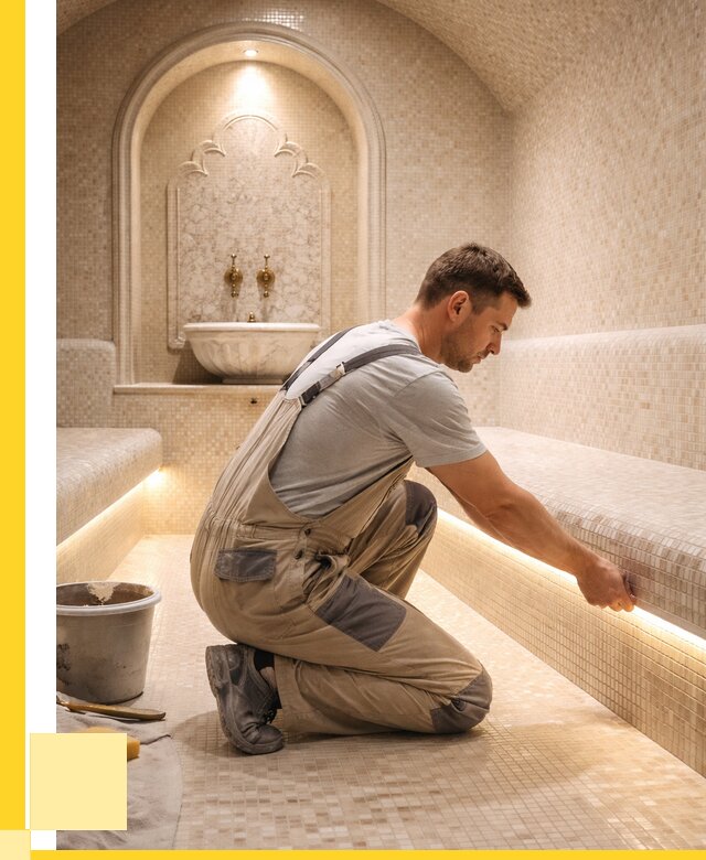 Отделка хамамов под ключ в Климовске от 5570 р. | ЭриданКлс