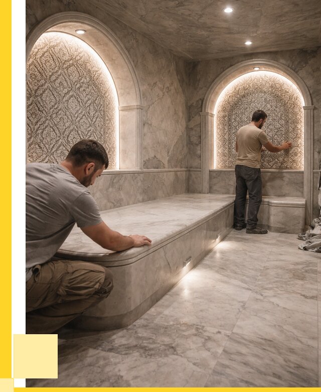 Турецкие бани под ключ в Климовске от 253200 р. | ЭриданКлс