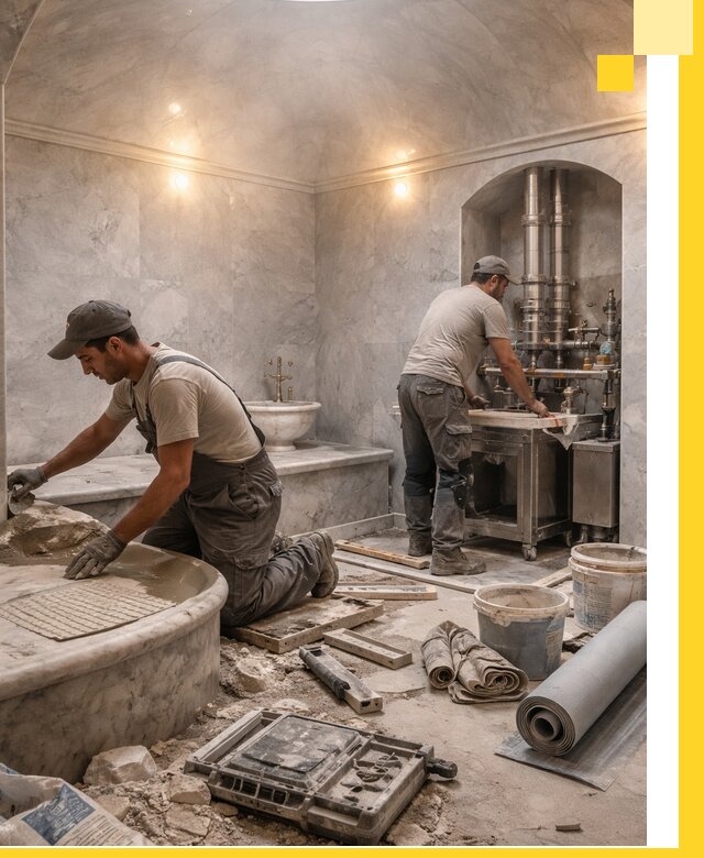 Строительство турецких бань хаммам под ключ в Климовске