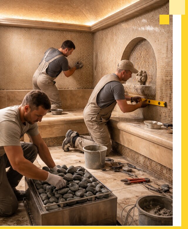 Проектирование и строительство хамама и сауны в Климовске