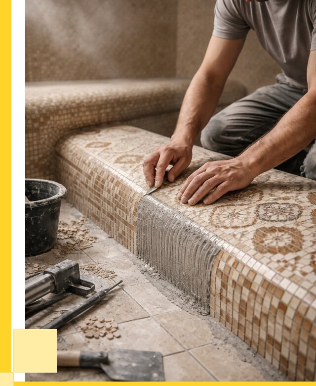 Плитка для хамама под ключ в Климовске от 3545 р. | ЭриданКлс