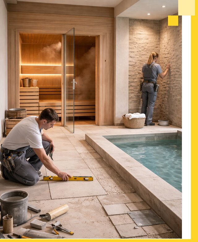 Комплексный дизайн и отделка интерьеров SPA под ключ в Климовске